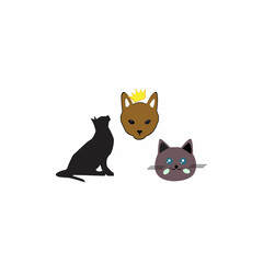 illustrator vector cats graphics. Prefect for pet shop,etc.