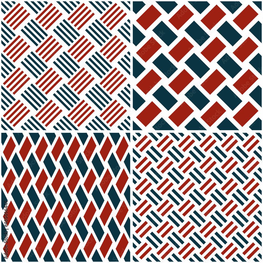 Poster 4 different vector patterns in the same package(eps). one pattern is paid and 3 are free (white divi