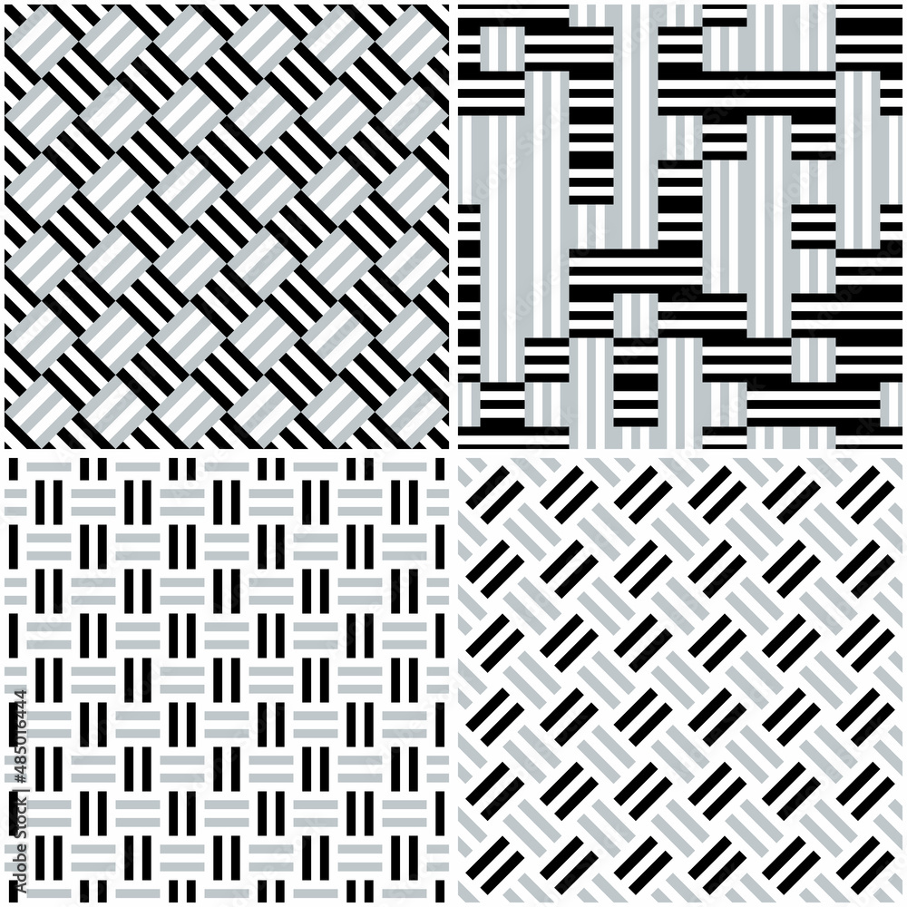 Poster 4 different vector patterns in the same package(eps). one pattern is paid and 3 are free (white divi
