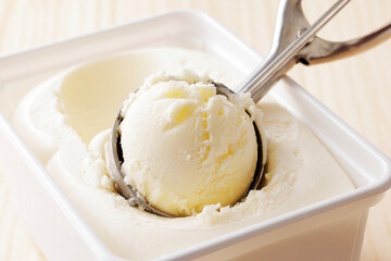 バニラアイスクリーム　Vanilla ice cream