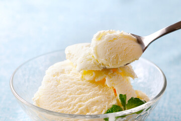 バニラアイスクリーム　Vanilla ice cream