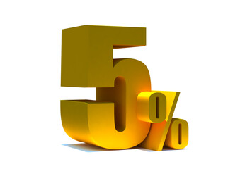 5 Percent off 3d Sign on White Background, Special Offer 5% Discount Tag, Sale Up to 5 Percent Off,big offer, Sale, Special Offer Label, Sticker, Tag, Banner, Advertising, offer Icon