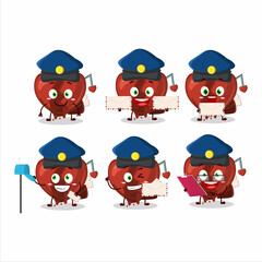 A picture of cheerful broken heart love postman cartoon design concept