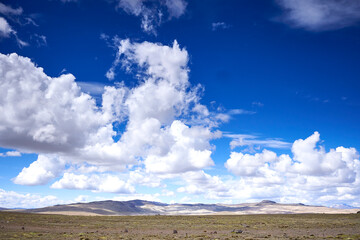 blue sky with clouds, Puqio, Ayacucho, Peru