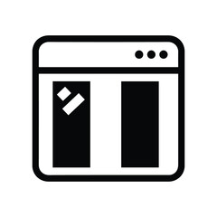 Internet browser or window icon
