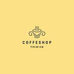 coffee cafe logo, can be used for coffee shops, cafes, restaurants, coffee brand logos
