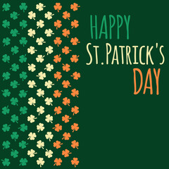 happy st. patrick's day vector illustration