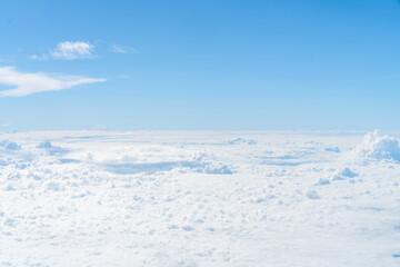 Fototapeta na wymiar Blue sky and white clouds on a sunny day