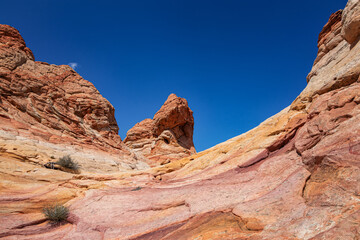 Fototapeta na wymiar Rock Formations in Coyote Buttes, Utah