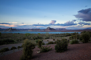 Sunset in Lake Powell Arizona-Utah
