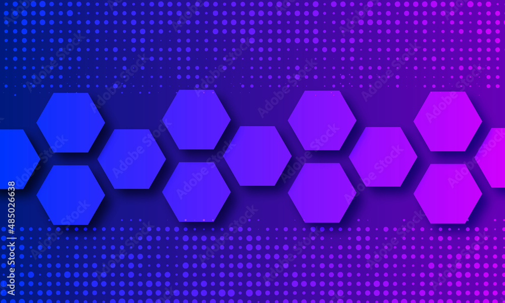 Aufkleber abstract background with hexagons