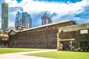 Fototapeta premium Old Melbourne Gaol located in Melbourne, Victoria, Australia