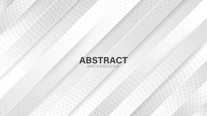 Grey and white abstract background with futurisctic and modern concept.