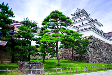 福島県会津若松　鶴ヶ城の夏
