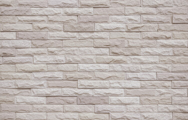 Cream and beige brick wall texture background. Brickwork old vintage brick wall backdrop
