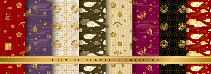 中華柄パターンセット2 © clasikka
