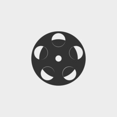 Reel film vector icon illustration sign