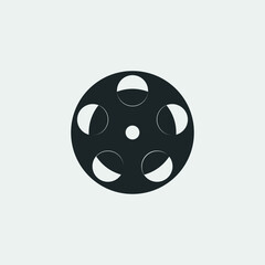 Reel film vector icon illustration sign