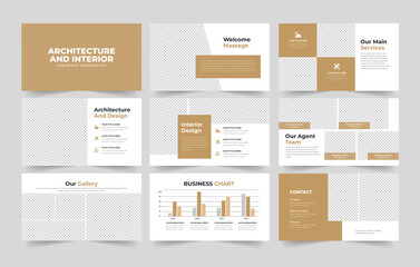  Real Estate PowerPoint Presentation Template ,  Construction PowerPoint Template 