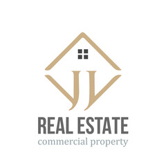real estate vector logo design template idea letter JJ