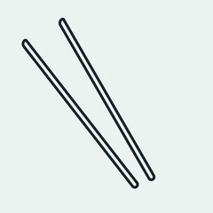 Chopsticks vector icon illustration sign