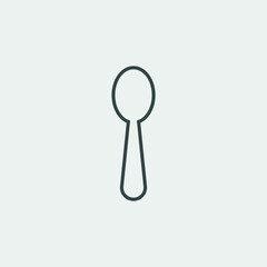 Spoon vector icon illustration sign