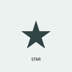 Star vector icon illustration sign