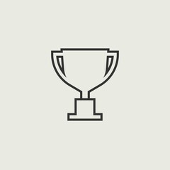Trophy_cup vector icon illustration sign