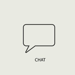 Chat vector icon illustration sign