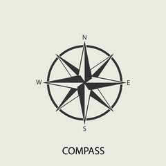 Compass vector icon illustration sign