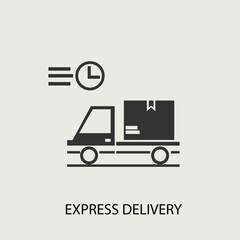 Express_delivery vector icon illustration sign