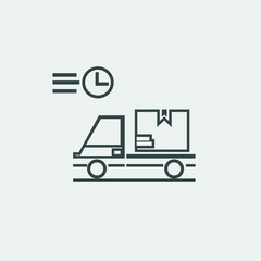 Express_delivery vector icon illustration sign