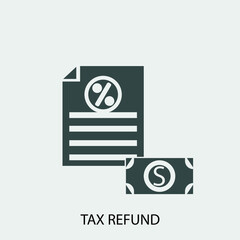 Tax vector icon illustration sign