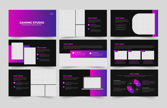 Gaming PowerPoint Presentation Template , Gaming Studio PowerPoint Template, Games Event PowerPoint Presentation Template 