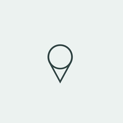 Location_pin vector icon illustration sign