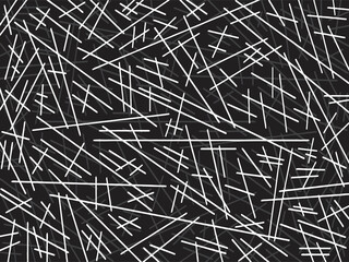 Abstract black and white background with seamless stick pattern
