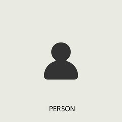 Person vector icon illustration sign