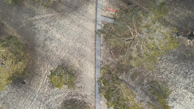 flight over the Sarai beach on Olkhon Island on Lake Baikal