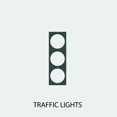 Traffic_lights vector icon illustration sign