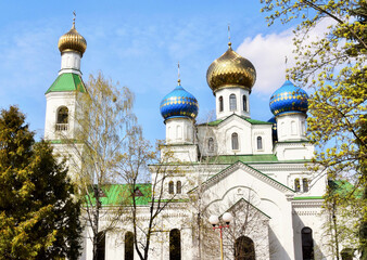 Fototapeta na wymiar Church of St. Nicholas in the spring. Bobruisk