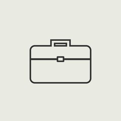 Briefcase vector icon illustration sign