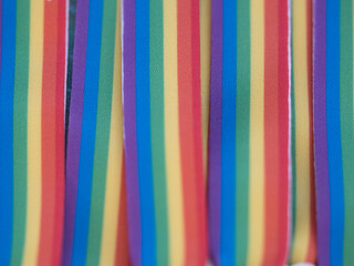 lgbti ribbons to commemorate the day