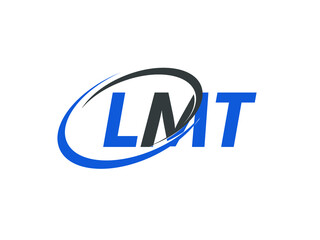LMT letter creative modern elegant swoosh logo design