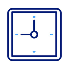 Clock Isolated Vector icon which can easily modify or edit

