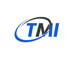 TMI letter creative modern elegant swoosh logo design