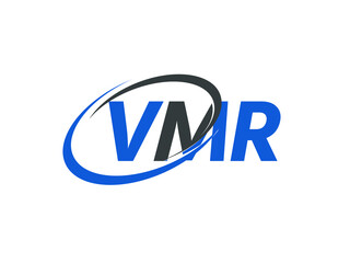 VMR letter creative modern elegant swoosh logo design