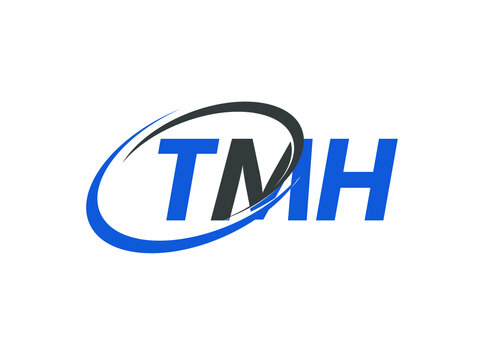 TMH letter creative modern elegant swoosh logo design