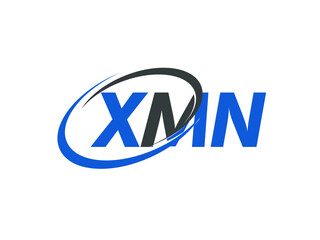 XMN letter creative modern elegant swoosh logo design
