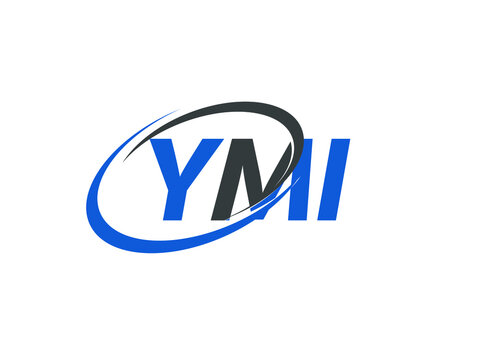 YMI letter creative modern elegant swoosh logo design