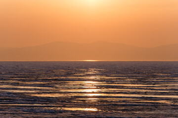 Fototapeta premium sunset over sea